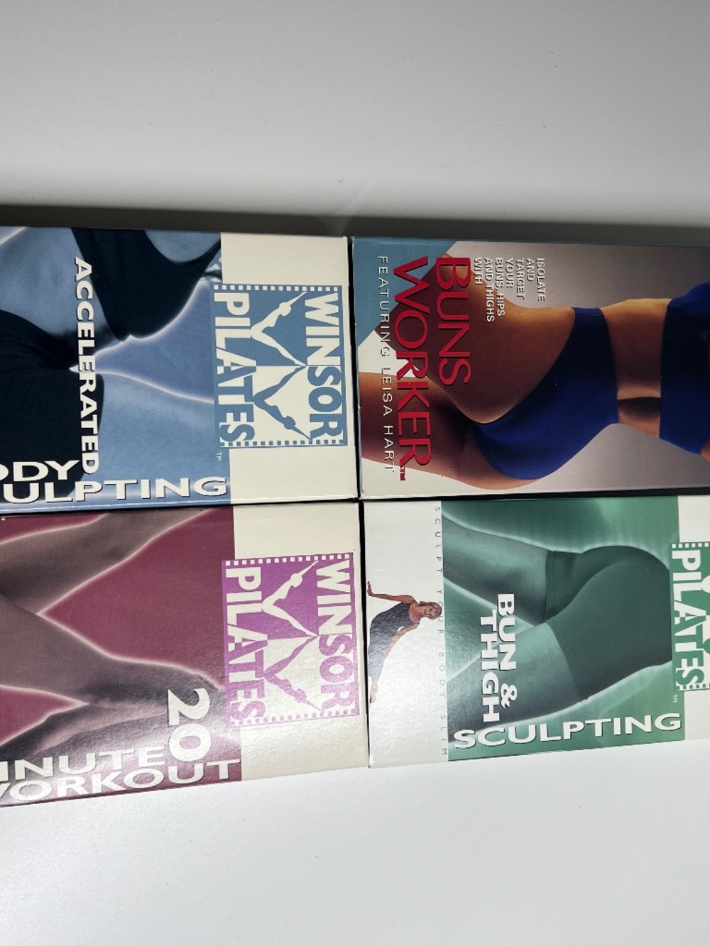 Winsor Pilates Buns Of Steel VHS Tape Lot 4 Fitness Workout Sculpting